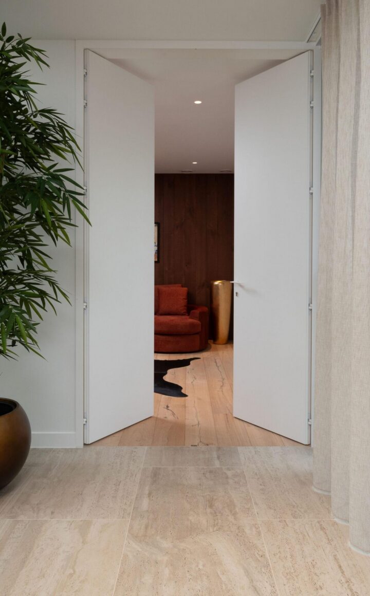 L-Frame plafondhoog met kopregel - dubbele deur